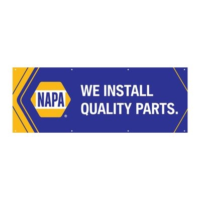 We Install Quality Parts Banner